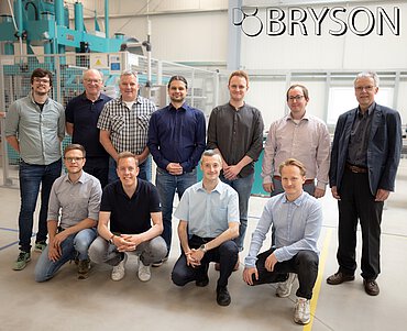 Gruppenfoto BRYSON-Projektteam zu Gast bei der herone GmbH in Dresden